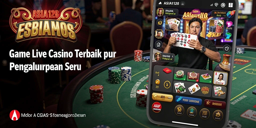 Tampilan gameplay Live Casino yang mendebarkan di ASIA128