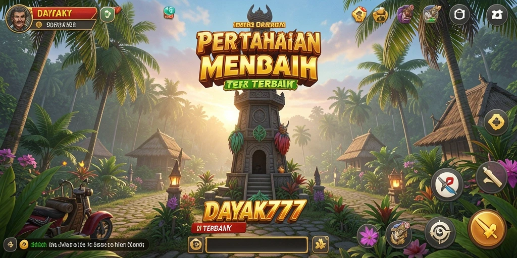 Tampilan menarik dari gameplay Tower Defense di DAYAK777.