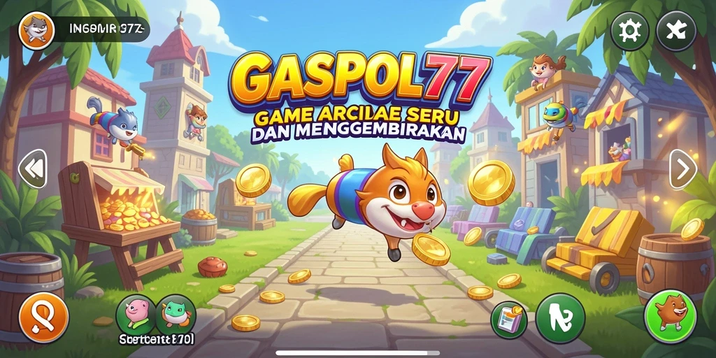 Tampilan gameplay seru dan penuh warna dari GASPOL77.