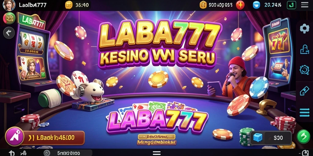 Screenshot utama LABA777 menampilkan gameplay kasino yang mendebarkan.