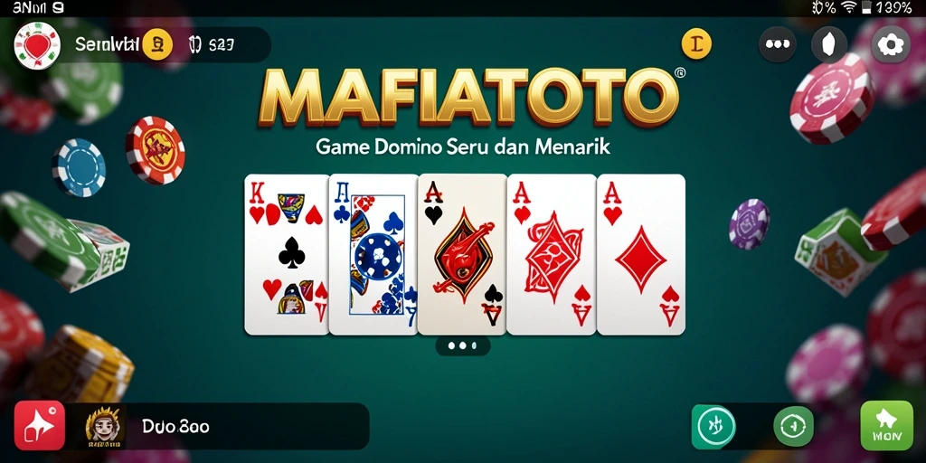 Tangkapan layar MAFIATOTO menampilkan gameplay seru permainan Domino.