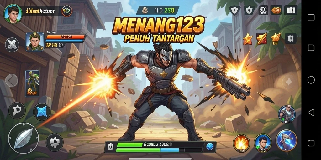Tampilan gameplay MENANG123 yang mendebarkan dan penuh aksi.