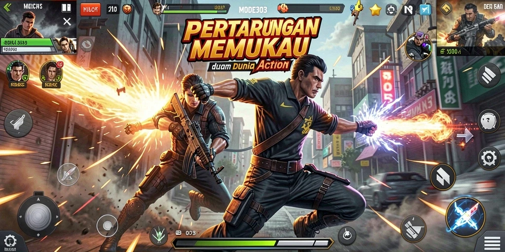 Gameplay seru ACTION dari MODE303 dengan grafis menawan.