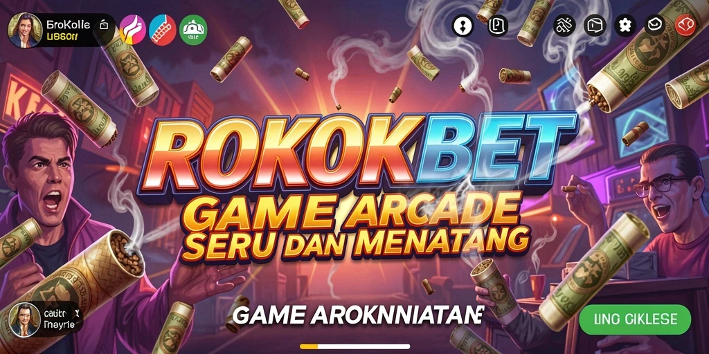 Tampilan gameplay ROKOKBET yang seru dan adiktif.