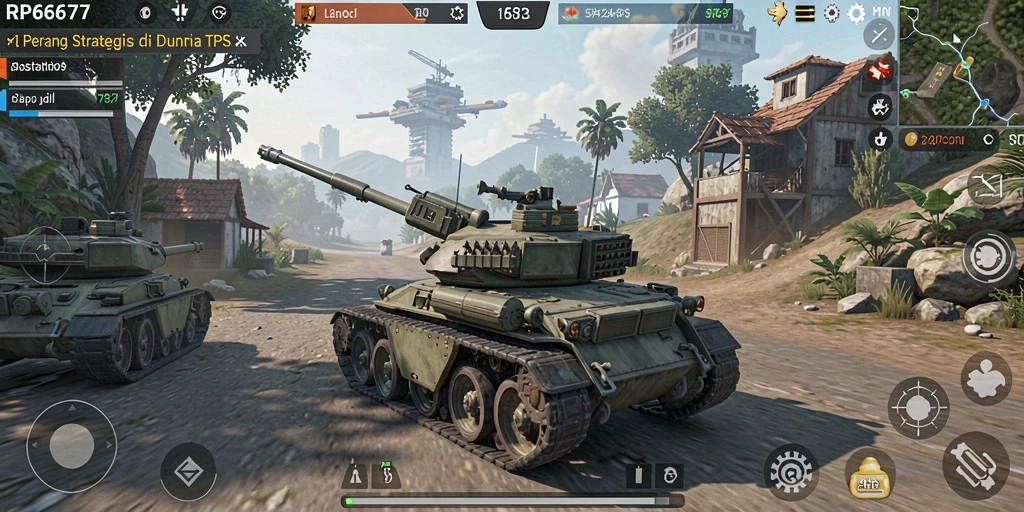 Tampilan dinamis gameplay TPS RP6677 yang memukau.