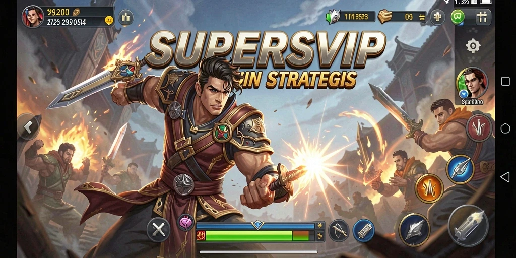 Gameplay menarik dengan karakter unik dalam SUPERSVIP.