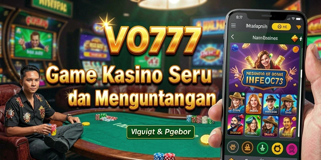 Tampilan gameplay menarik dari VO777 dengan pengalaman Kasino yang seru.