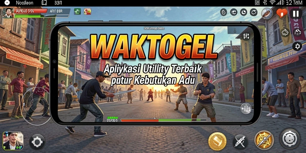 Tampilan antarmuka WAKTOGEL yang intuitif dan menarik.