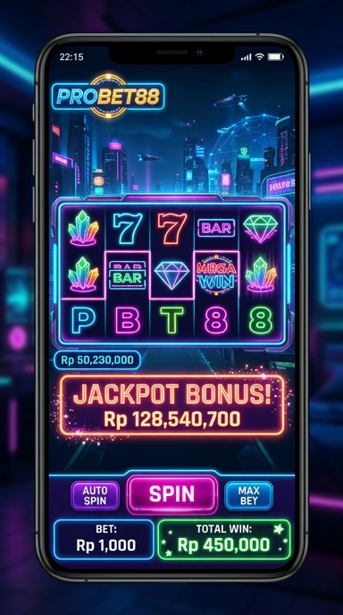 Tampilan aplikasi probet88 yang mudah digunakan untuk navigasi cepat.
